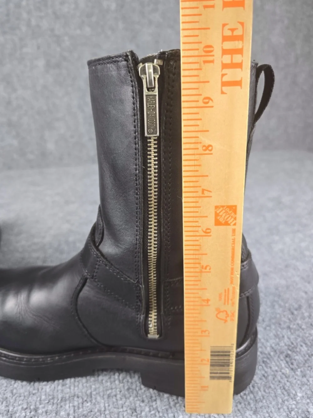Harley-Davidson Men's Side Street Black Leather Harness Boots Size 8 / EUR 41